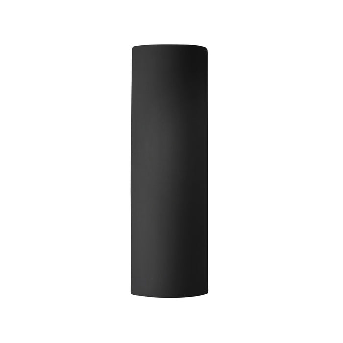 Justice Designs CER-5407-CBGD One Light Wall Sconce, Carbon Matte Black w/ Champagne Gold