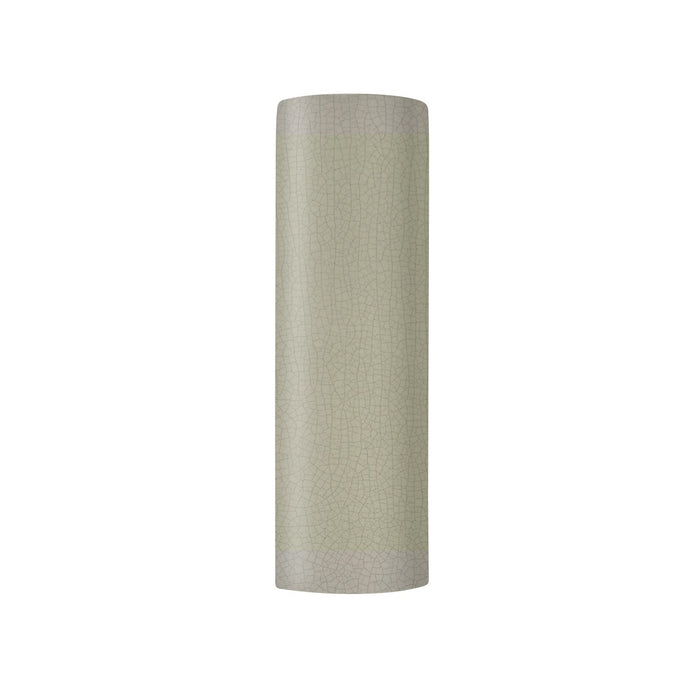 Justice Designs CER-5407-CKC One Light Wall Sconce, Celadon Green Crackle