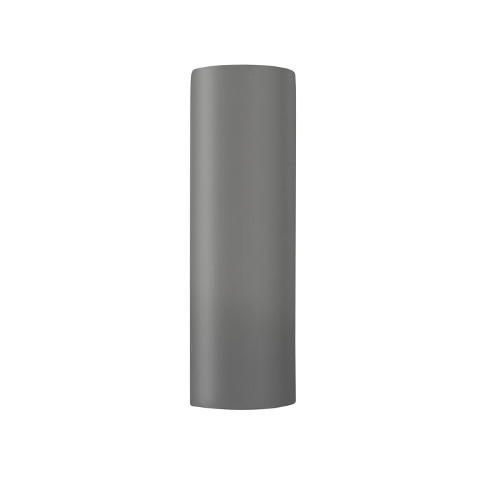 Justice Designs CER-5407-GRY One Light Wall Sconce, Gloss Grey