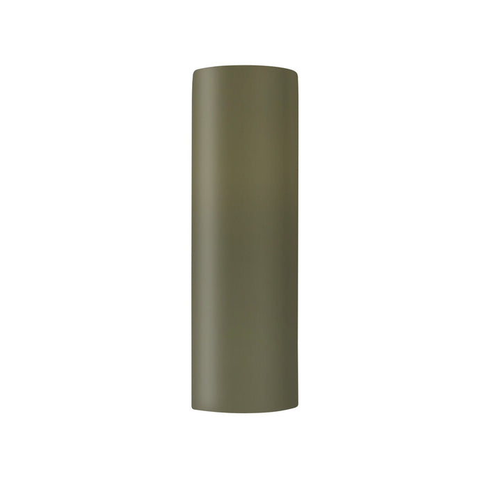 Justice Designs CER-5407W-MGRN One Light Outdoor Wall Sconce, Matte Green