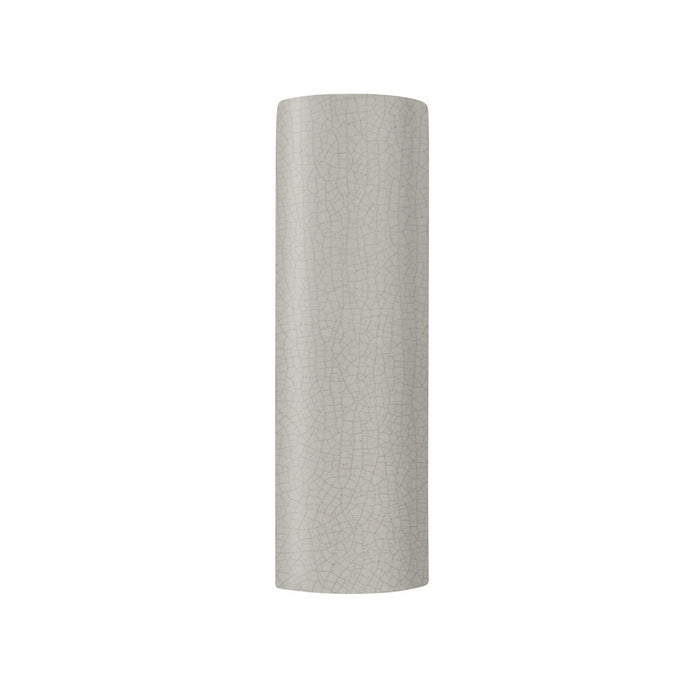 Justice Designs CER-5409-CRK Two Light Wall Sconce, White Crackle