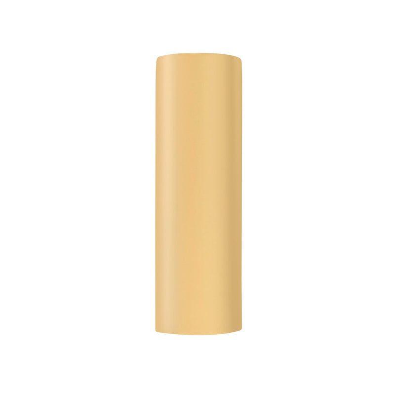 Justice Designs CER-5409W-MYLW LED Outdoor Wall Sconce, Muted Yellow