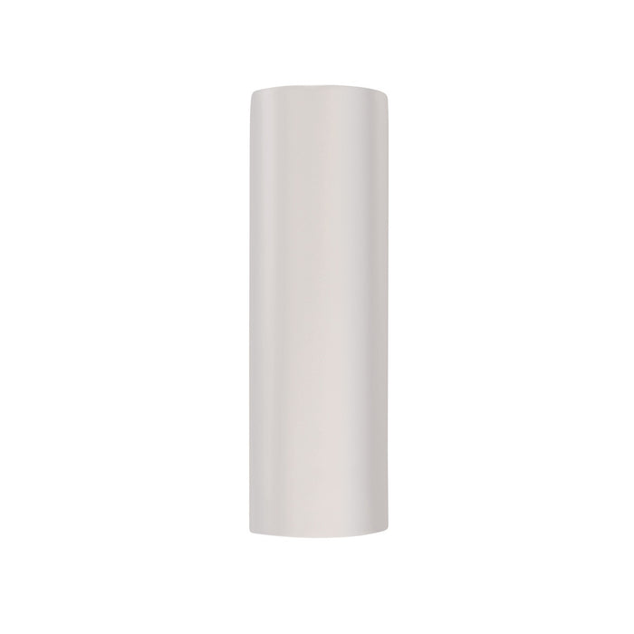 Justice Designs CER-5409-WTWT Two Light Wall Sconce, Gloss White (outside and inside of fixture)