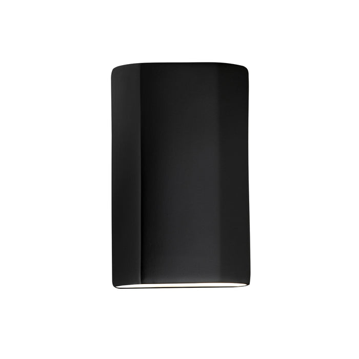 Justice Designs CER-5500-CRB Wall Sconce, Carbon - Matte Black