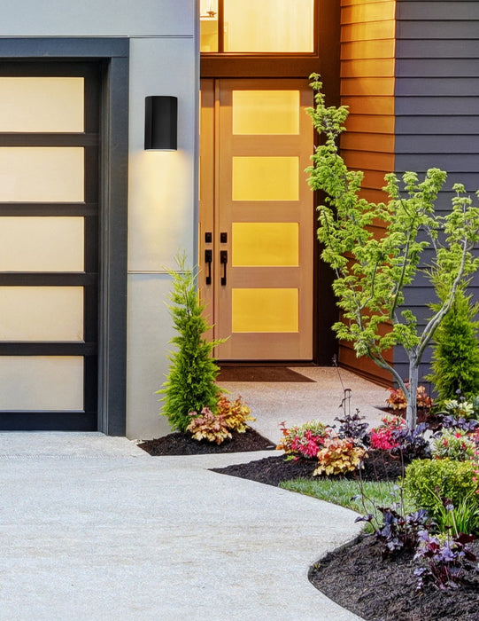 Justice Designs CER-5500W-CRB Wall Sconce, Carbon - Matte Black