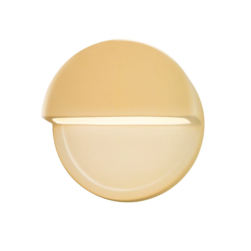 Justice Designs CER-5610-MYLW LED Wall Sconce, Muted Yellow