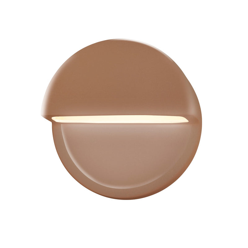 Justice Designs CER-5610W-ADOB LED Outdoor Wall Sconce, Adobe