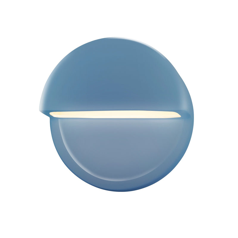 Justice Designs CER-5610W-SKBL LED Outdoor Wall Sconce, Sky Blue