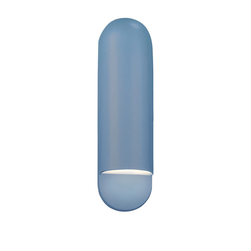 Justice Designs CER-5630W-SKBL One Light Outdoor Wall Sconce, Sky Blue