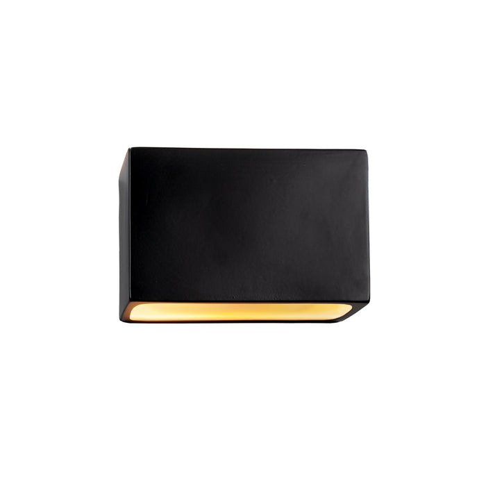 Justice Designs CER-5645W-CRB LED Wall Sconce, Carbon - Matte Black