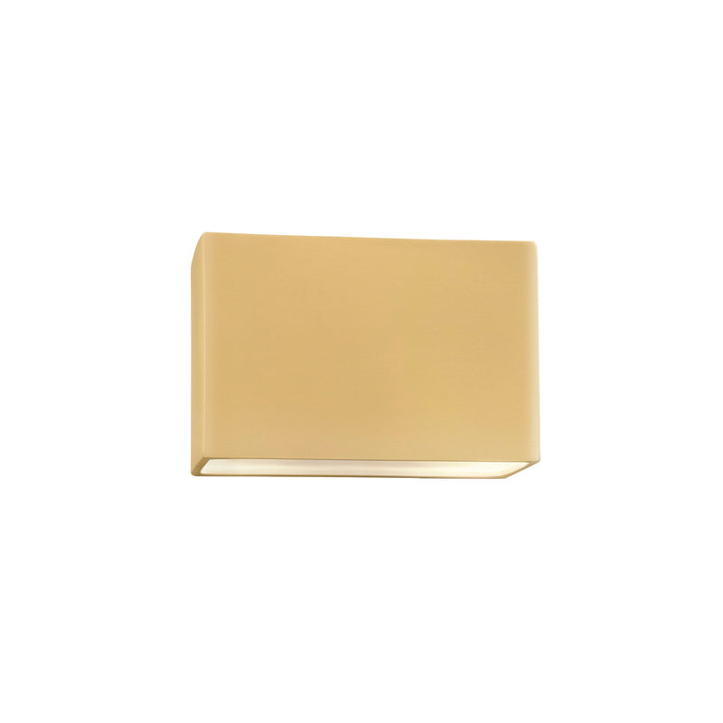 Justice Designs CER-5645W-MYLW LED Outdoor Wall Sconce, Muted Yellow