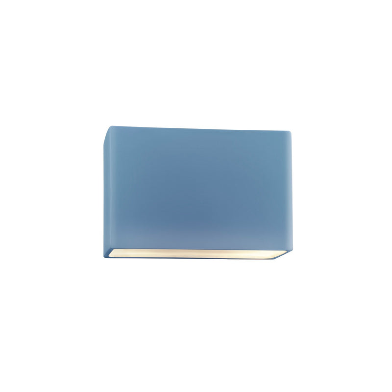Justice Designs CER-5645W-SKBL LED Outdoor Wall Sconce, Sky Blue