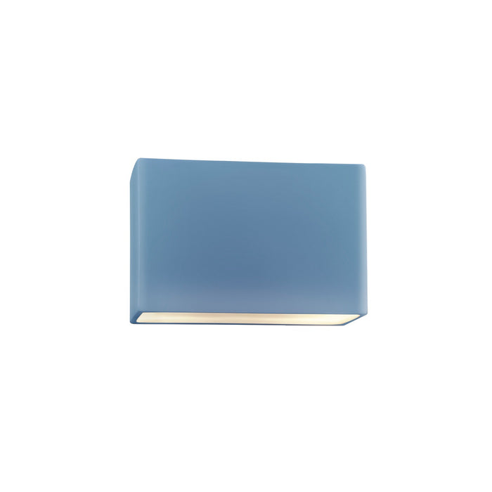 Justice Designs CER-5645W-SKBL LED Outdoor Wall Sconce, Sky Blue