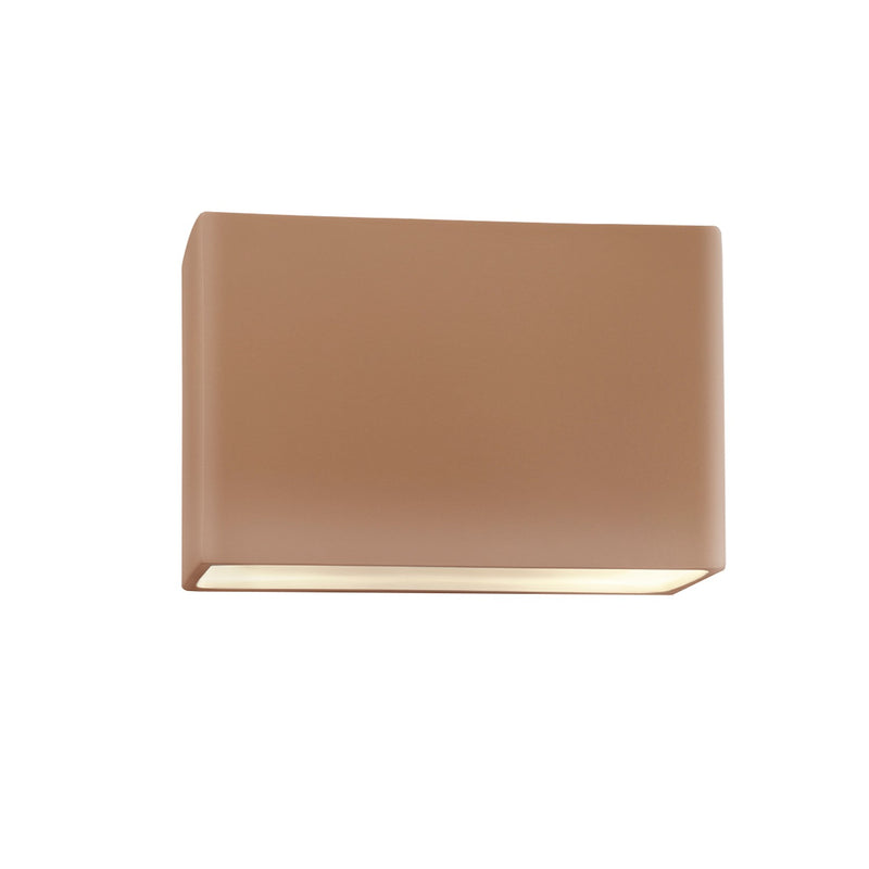 Justice Designs CER-5650W-ADOB Two Light Outdoor Wall Sconce, Adobe