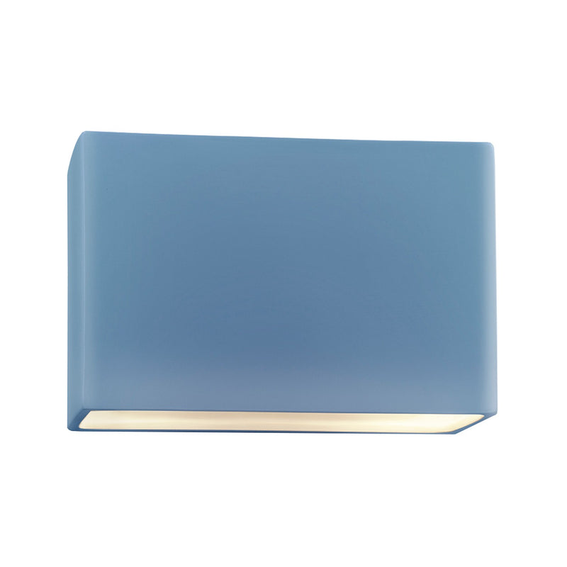 Justice Designs CER-5659-SKBL Two Light Wall Sconce, Sky Blue