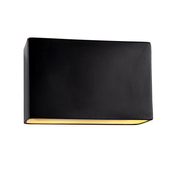 Justice Designs CER-5659W-CRB LED Wall Sconce, Carbon - Matte Black