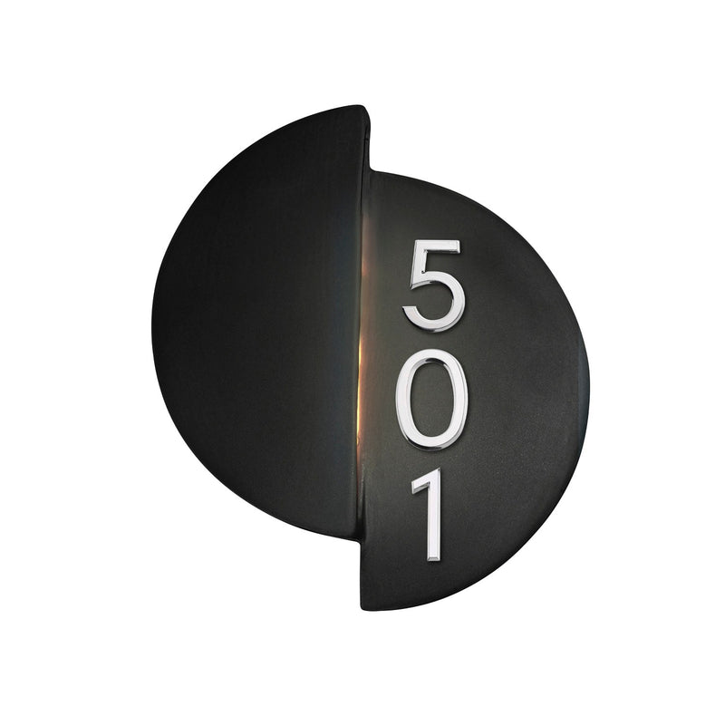 Justice Designs CER-5675-CRB LED Wall Sconce, Carbon - Matte Black