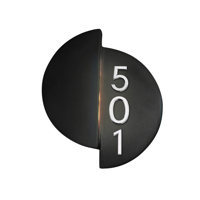 Justice Designs CER-5675-CRB LED Wall Sconce, Carbon - Matte Black