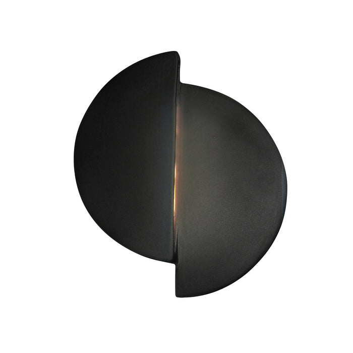 Justice Designs CER-5675-CRB LED Wall Sconce, Carbon - Matte Black