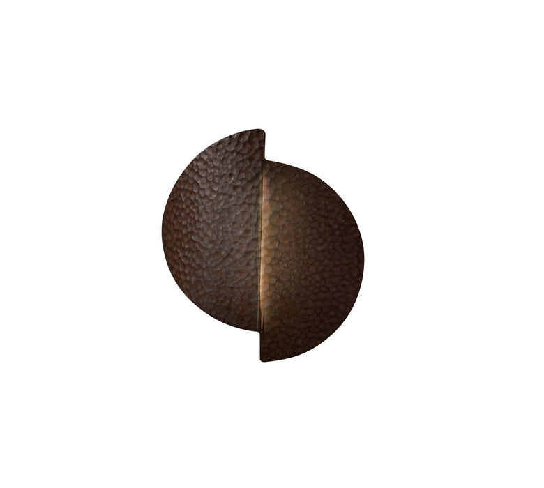 Justice Designs CER-5675-HMIR LED Wall Sconce, Hammered Iron