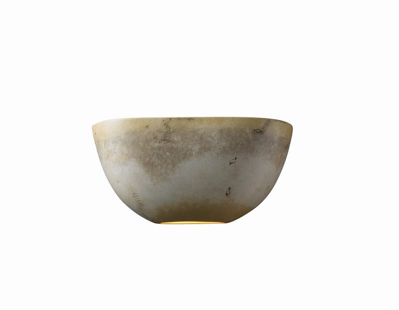 Justice Designs CER-5725W-TRAG LED Wall Sconce, Greco Travertine