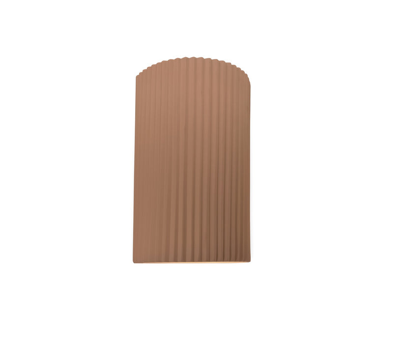 Justice Designs CER-5740-ADOB One Light Wall Sconce, Adobe