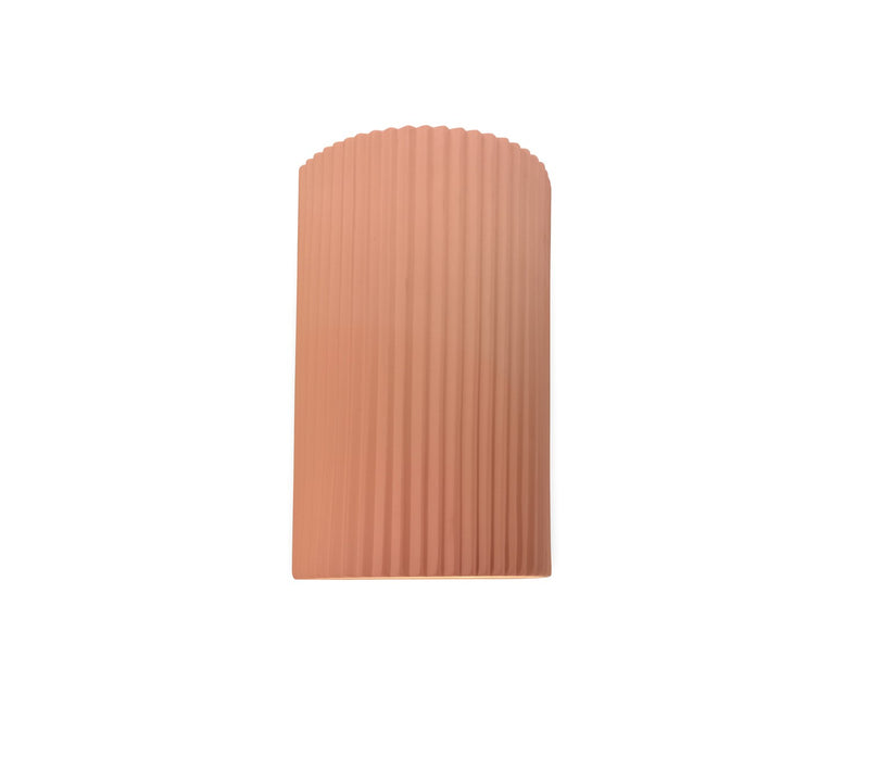 Justice Designs CER-5740-BSH One Light Wall Sconce, Gloss Blush