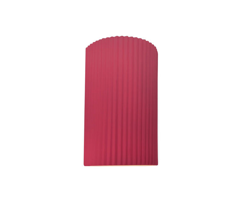 Justice Designs CER-5740-CRSE One Light Wall Sconce, Cerise