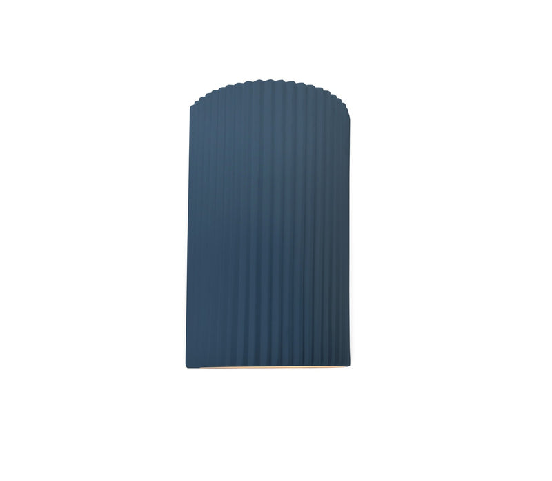 Justice Designs CER-5740-MDMT One Light Wall Sconce, Midnight Sky w/ Matte White