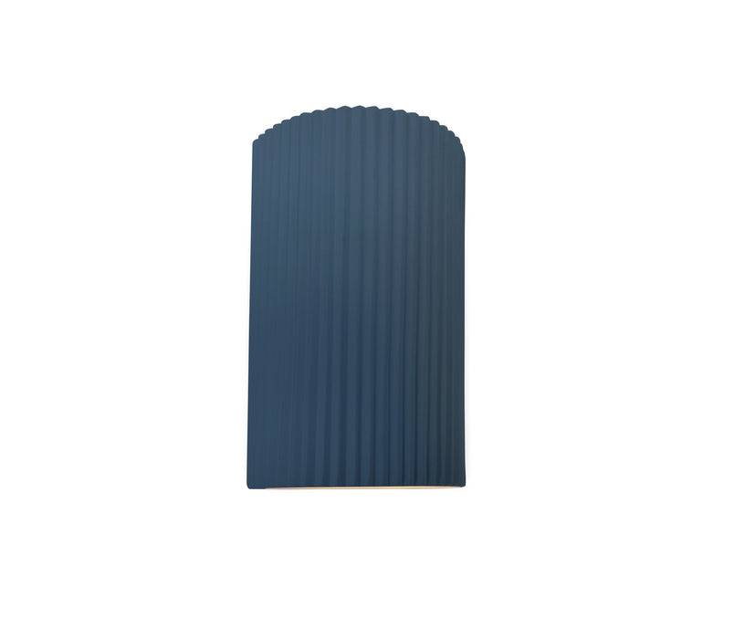 Justice Designs CER-5740-MDMT One Light Wall Sconce, Midnight Sky w/ Matte White