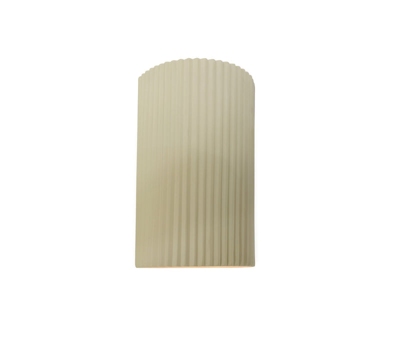 Justice Designs CER-5740-VAN One Light Wall Sconce, Vanilla (Gloss)