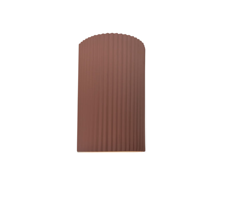 Justice Designs CER-5740W-CLAY LED Outdoor Wall Sconce, Canyon Clay