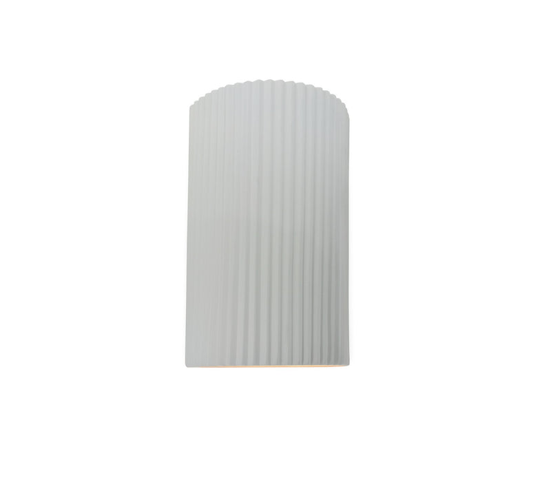 Justice Designs CER-5740-WHT One Light Wall Sconce, Gloss White