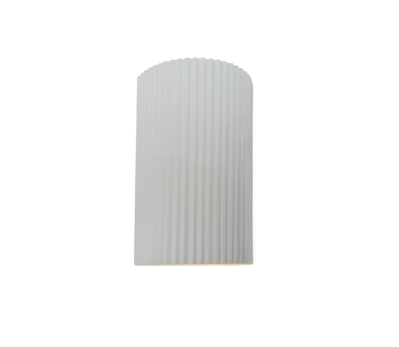 Justice Designs CER-5740-WHT One Light Wall Sconce, Gloss White