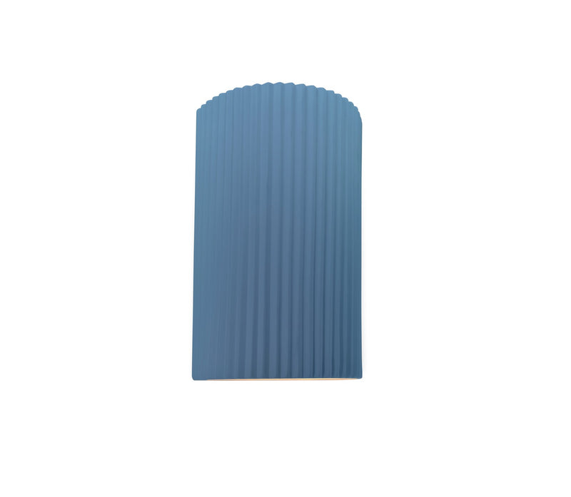 Justice Designs CER-5740W-SKBL LED Outdoor Wall Sconce, Sky Blue