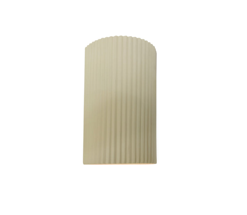 Justice Designs CER-5740W-VAN LED Outdoor Wall Sconce, Vanilla (Gloss)