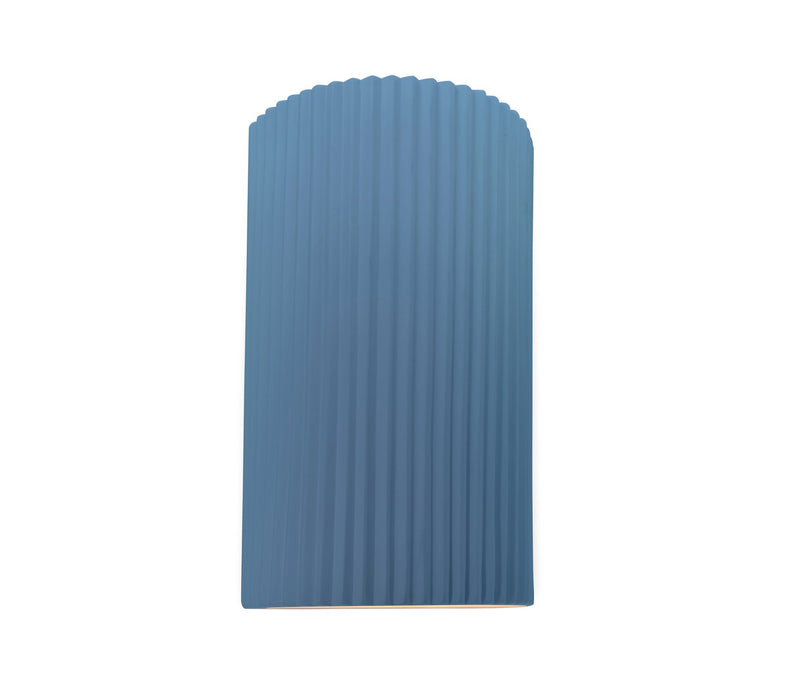 Justice Designs CER-5745-SKBL Two Light Wall Sconce, Sky Blue