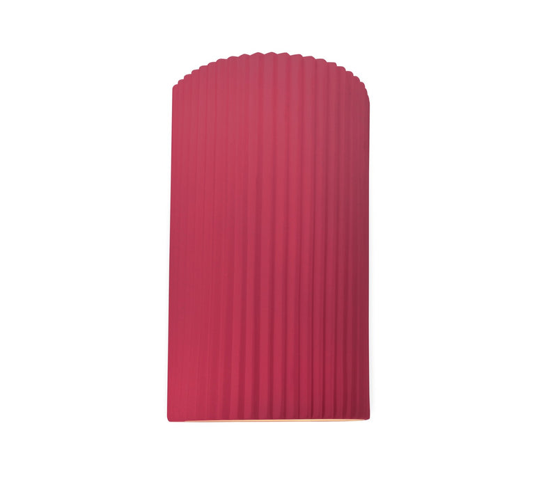 Justice Designs CER-5745W-CRSE LED Outdoor Wall Sconce, Cerise