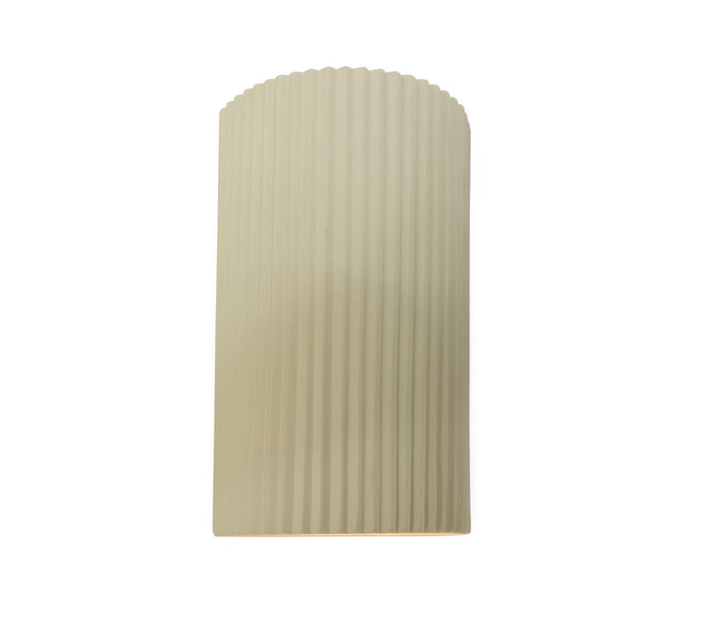 Justice Designs CER-5745W-VAN LED Outdoor Wall Sconce, Vanilla (Gloss)