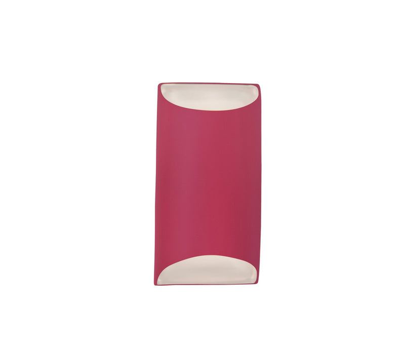 Justice Designs CER-5750-CRSE One Light Wall Sconce, Cerise