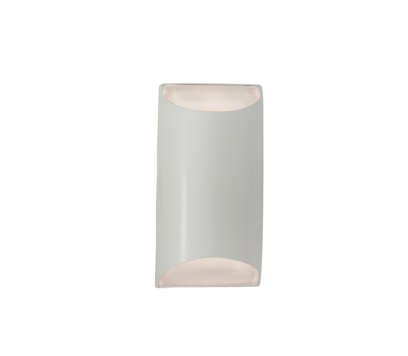 Justice Designs CER-5750-MAT One Light Wall Sconce, Matte White