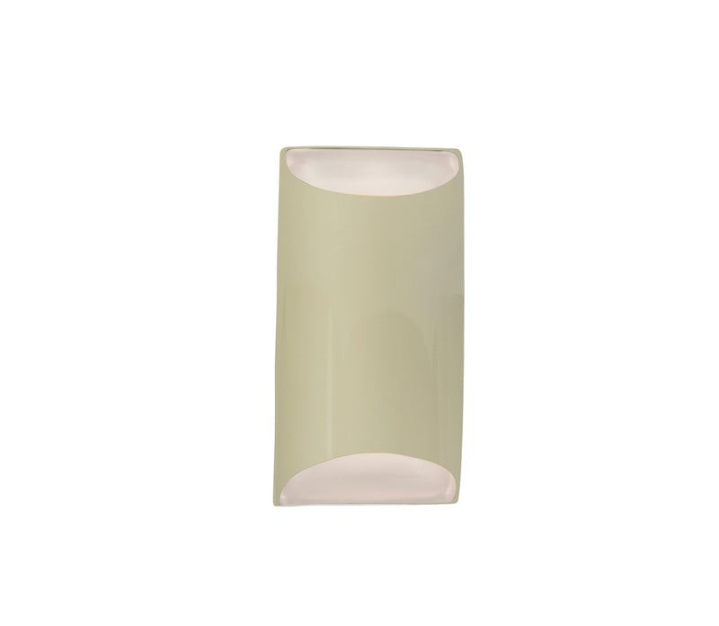 Justice Designs CER-5750-VAN One Light Wall Sconce, Vanilla (Gloss)