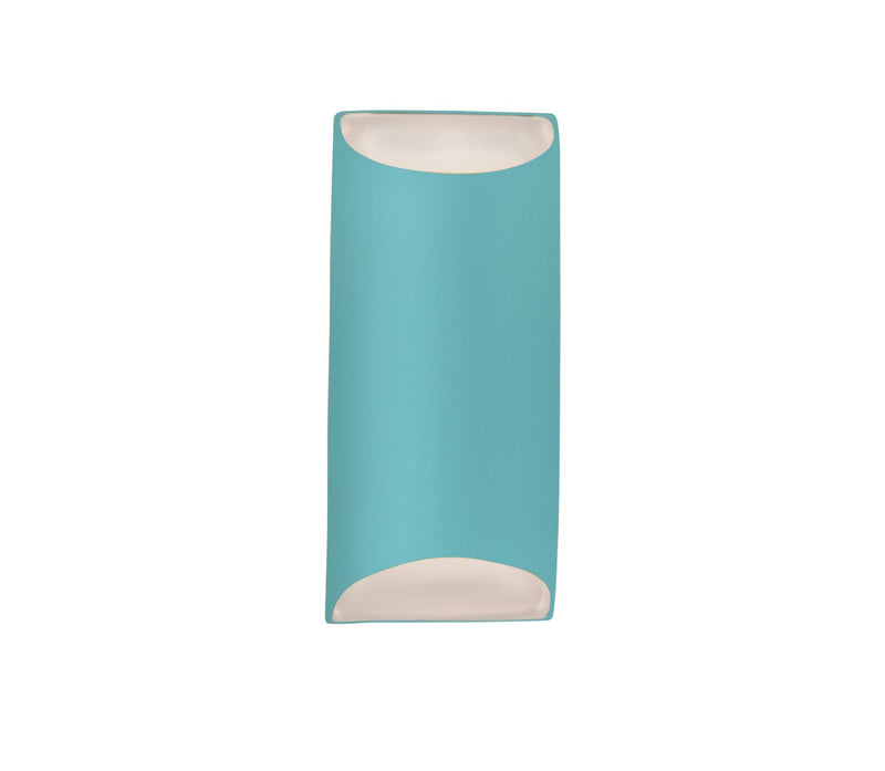 Justice Designs CER-5755-RFPL Two Light Wall Sconce, Reflecting Pool