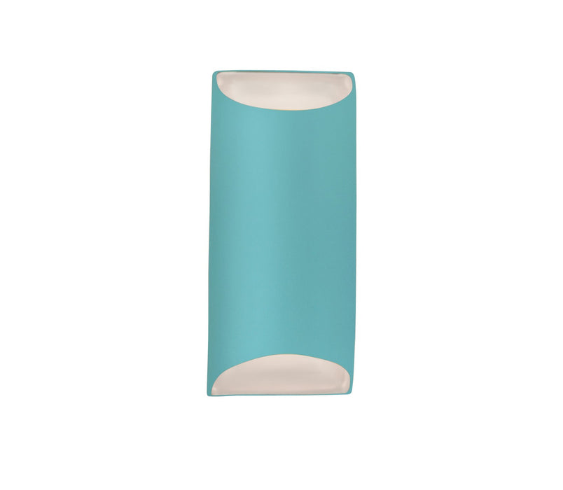 Justice Designs CER-5755-RFPL Two Light Wall Sconce, Reflecting Pool