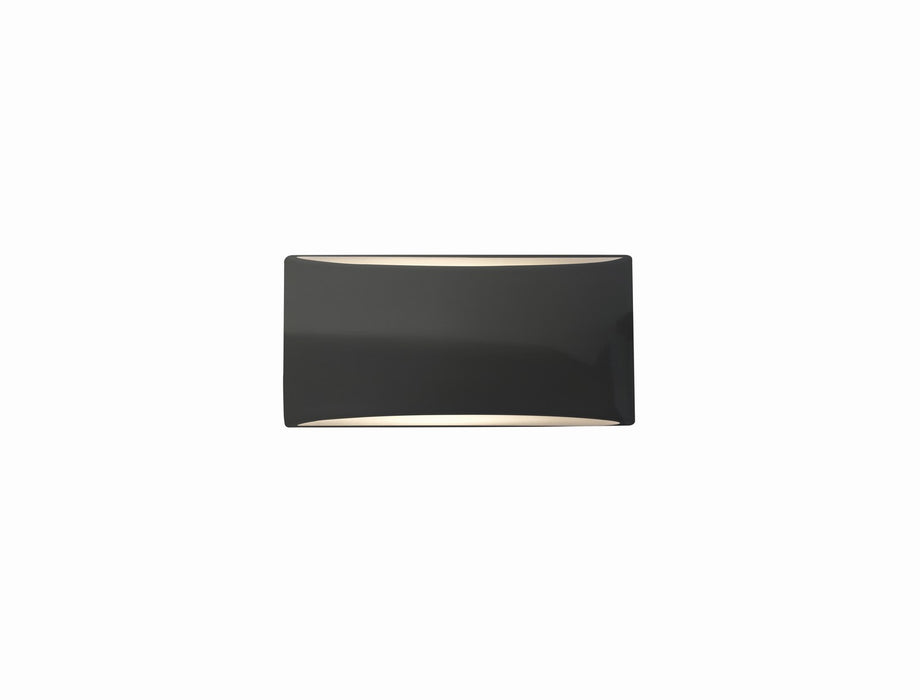 Justice Designs CER-5760-GRY One Light Wall Sconce, Gloss Grey