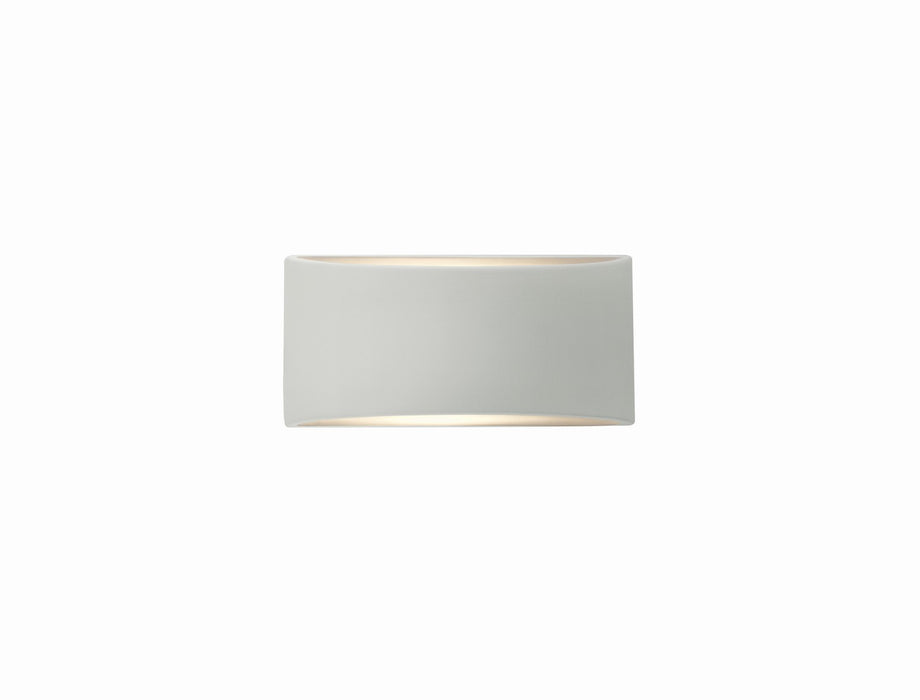 Justice Designs CER-5760-MAT One Light Wall Sconce, Matte White