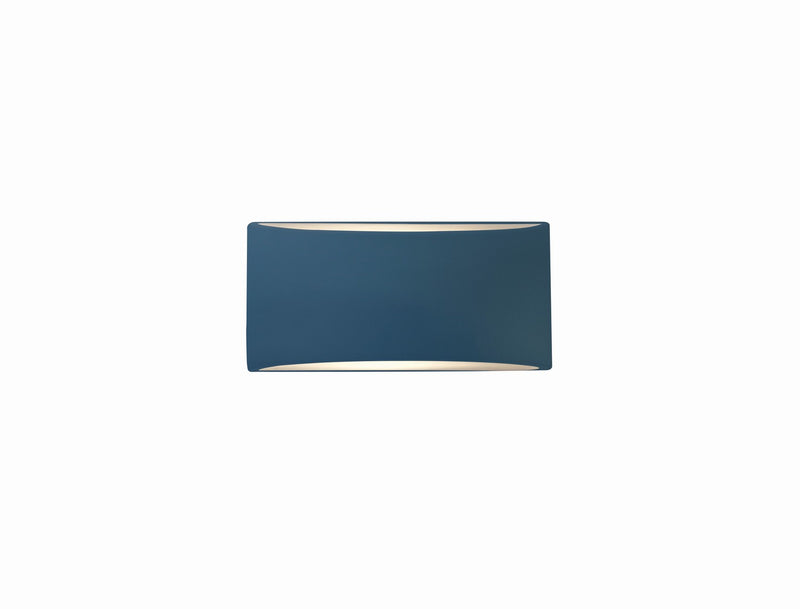 Justice Designs CER-5760-MDMT One Light Wall Sconce, Midnight Sky w/ Matte White