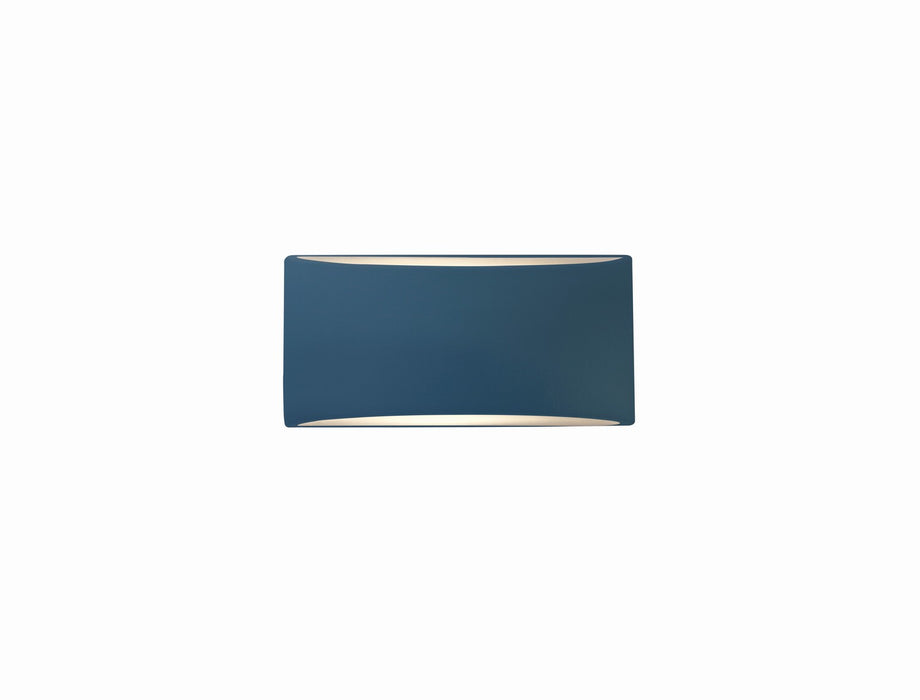 Justice Designs CER-5760-MDMT One Light Wall Sconce, Midnight Sky w/ Matte White