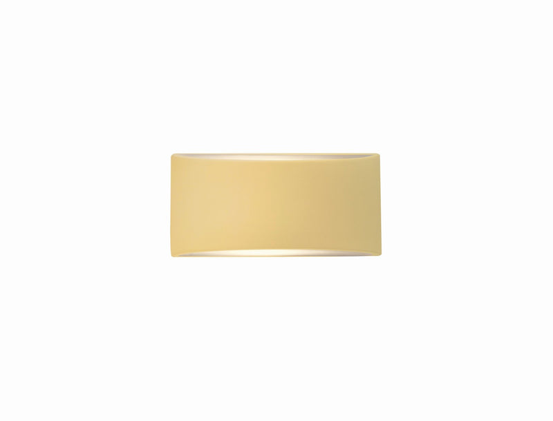 Justice Designs CER-5760-MYLW One Light Wall Sconce, Muted Yellow
