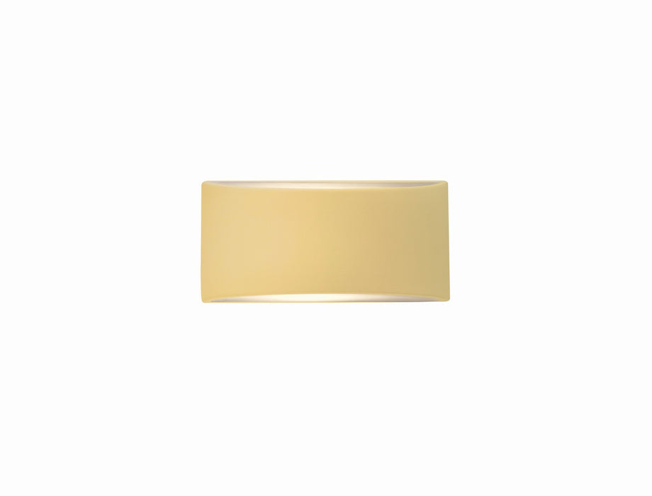 Justice Designs CER-5760-MYLW One Light Wall Sconce, Muted Yellow